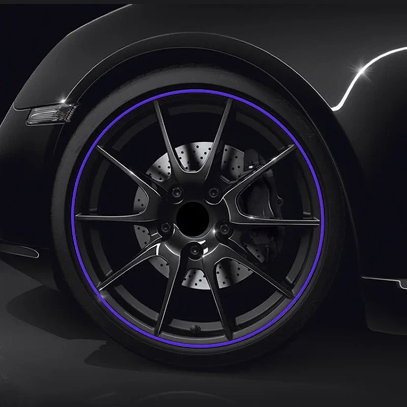 800CM / Roll Rim Blades Car Vehicle Color Wheel Rims Protectors Decor Strip Tire Guard Line Rubber Mounding Trim Tire Guard Line