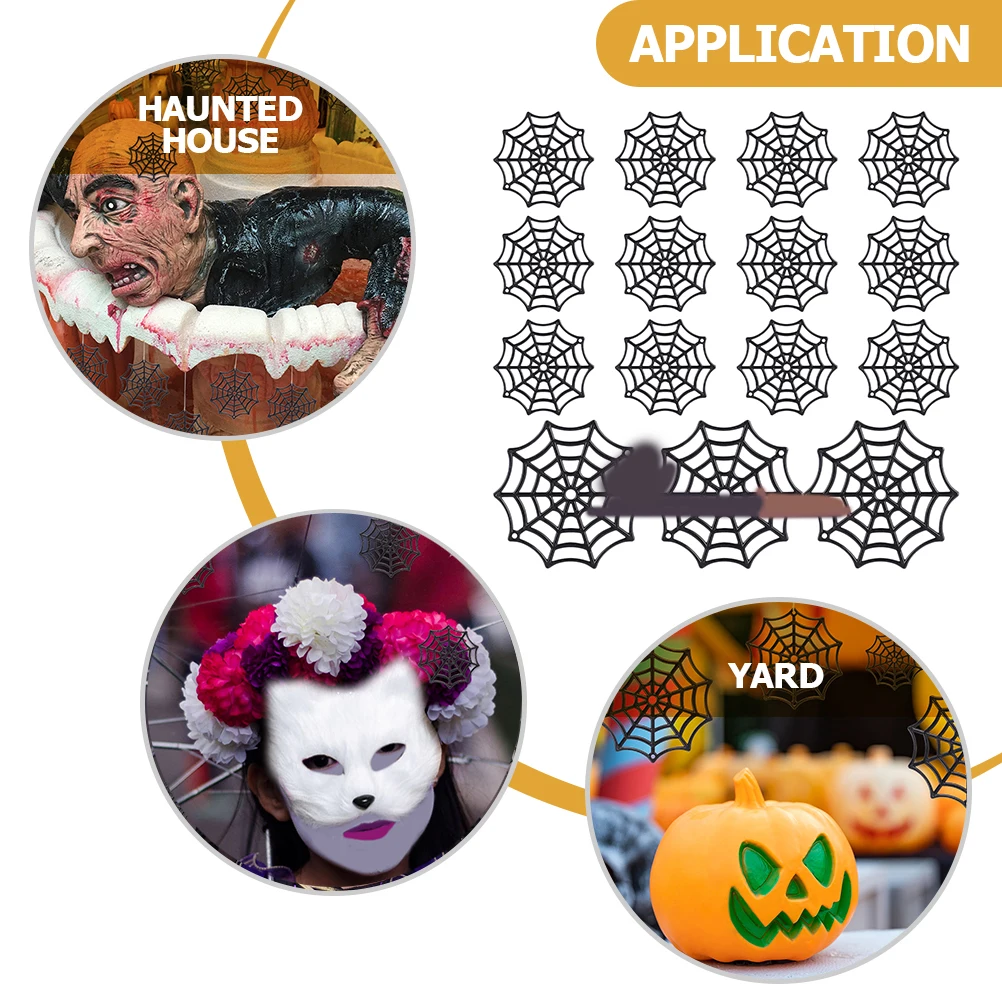 

150 Pcs Cobweb Accessories Spiderweb Decoration Halloween Decorations Indoor Net Webbing Webs Spiders Plastic