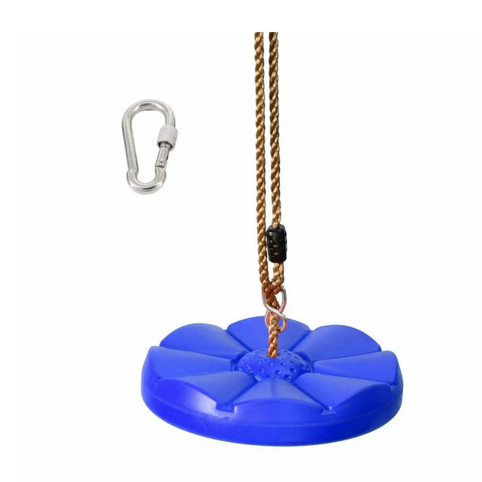 Kids Hanging Swing Molded Seat with Petal Design for Creative Imaginative Play Time