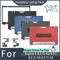Laptop Top Case For Aspire 3 A315-42 A315-54 42G/54K/56 N19C1 LCD Back Cover Front Bezel Hinges Replace Black/Gray/Blue/Red