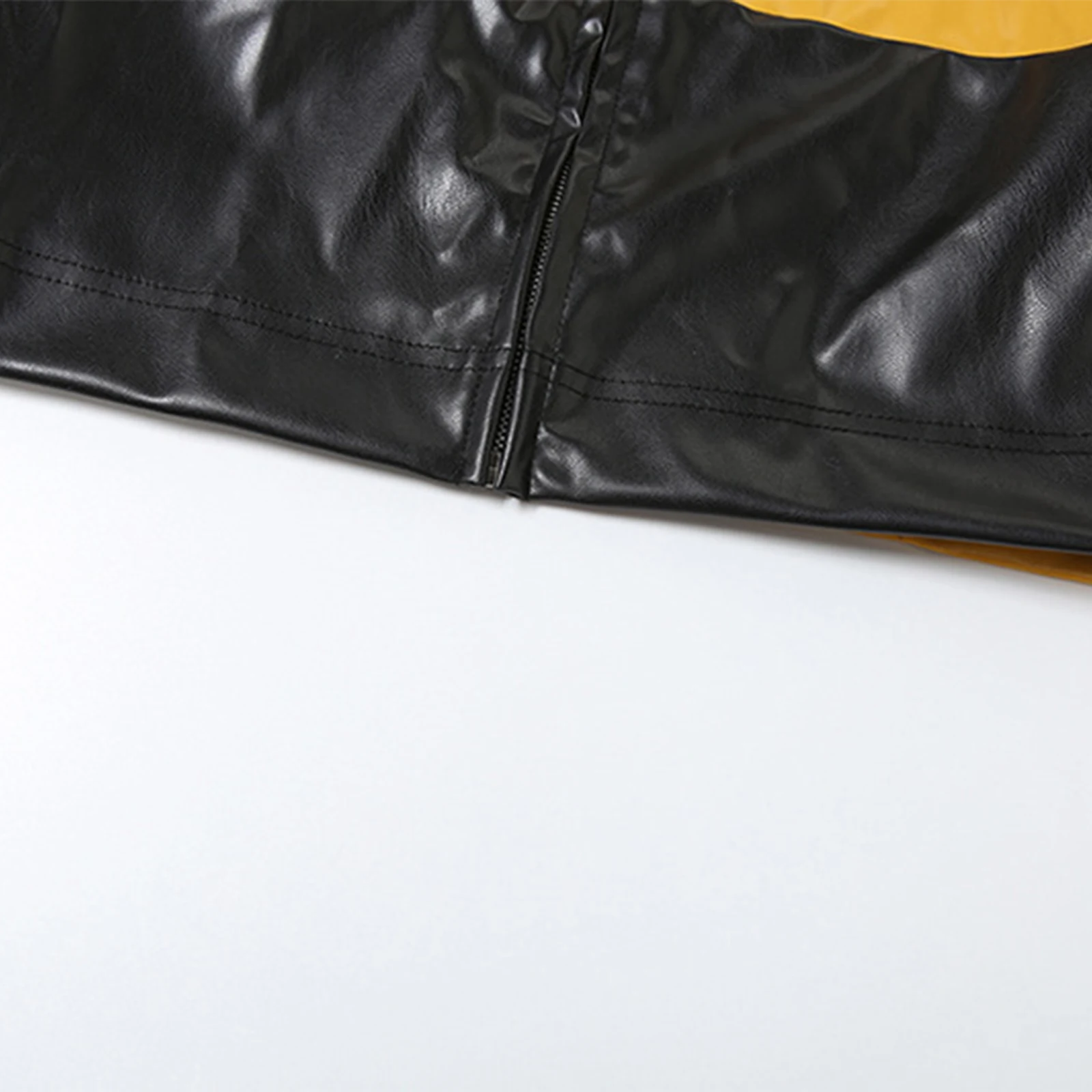 

Стильные женские ветрозащитные бейсбольные укороченные куртки с лацканами и длинными рукавами спереди на молнии с принтом Верхняя одежда для вождения на моторике Уличная одежда