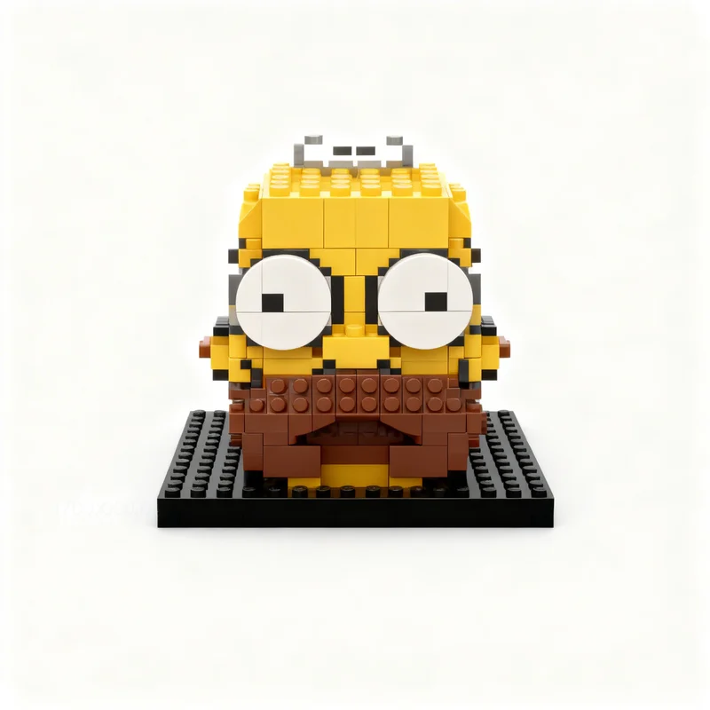 2488pcs MOC Homer Simpson Art Model Building Blocks Christmas Gifts Education Craft Idea Assemble Brick Birthday Collection