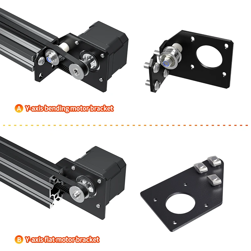 Piezas de impresora 3D, soporte de montaje del Motor del eje Y/X, GT2 6mm con tensor 2GT para impresora 3D CR-10, bricolaje, Ender-3