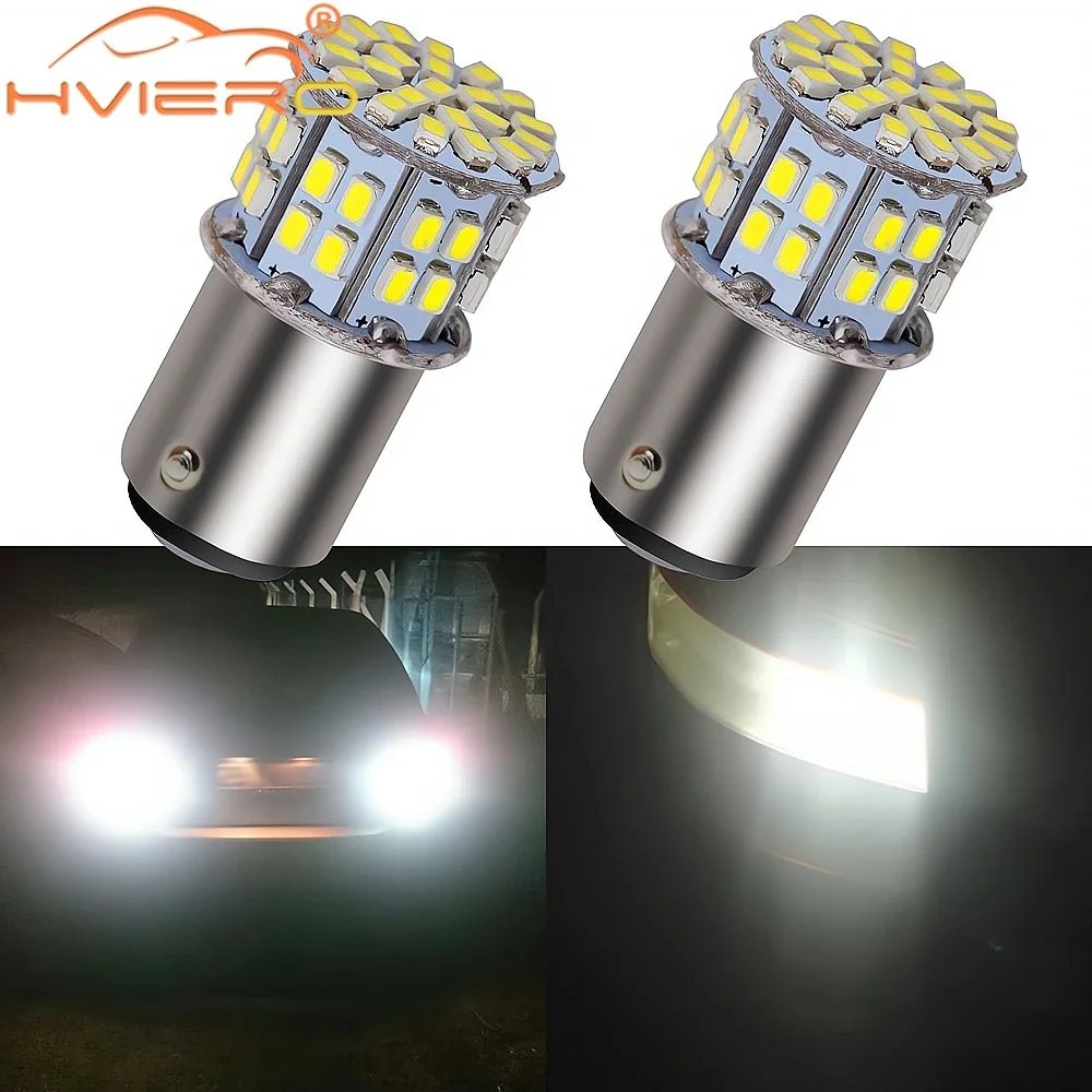 

2PCS Clearances Trunk Lights 1156 1157 Yellow White 3020 50SMD LED 12V Signal Brake Lamping P21W Auto Reverse Bulbs Car Styling