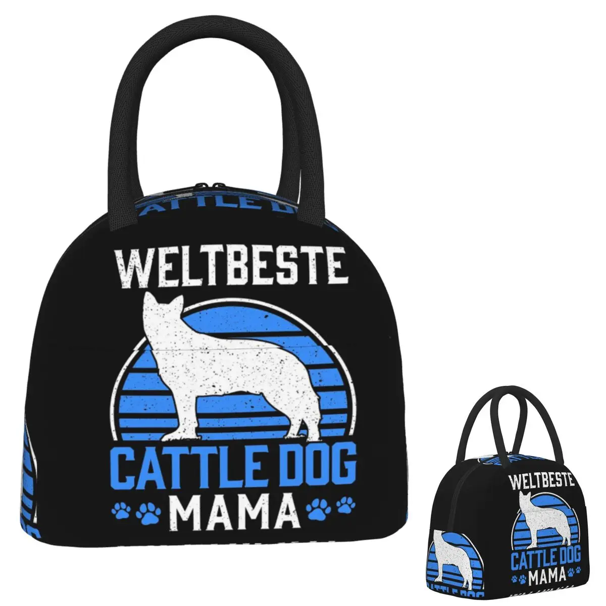 

Australian Cattle Dog Mama Cattle Dog Owner Insulated Lunch Bag for Women Kids Portable Food Boxes Thermal Lunch Box Tote