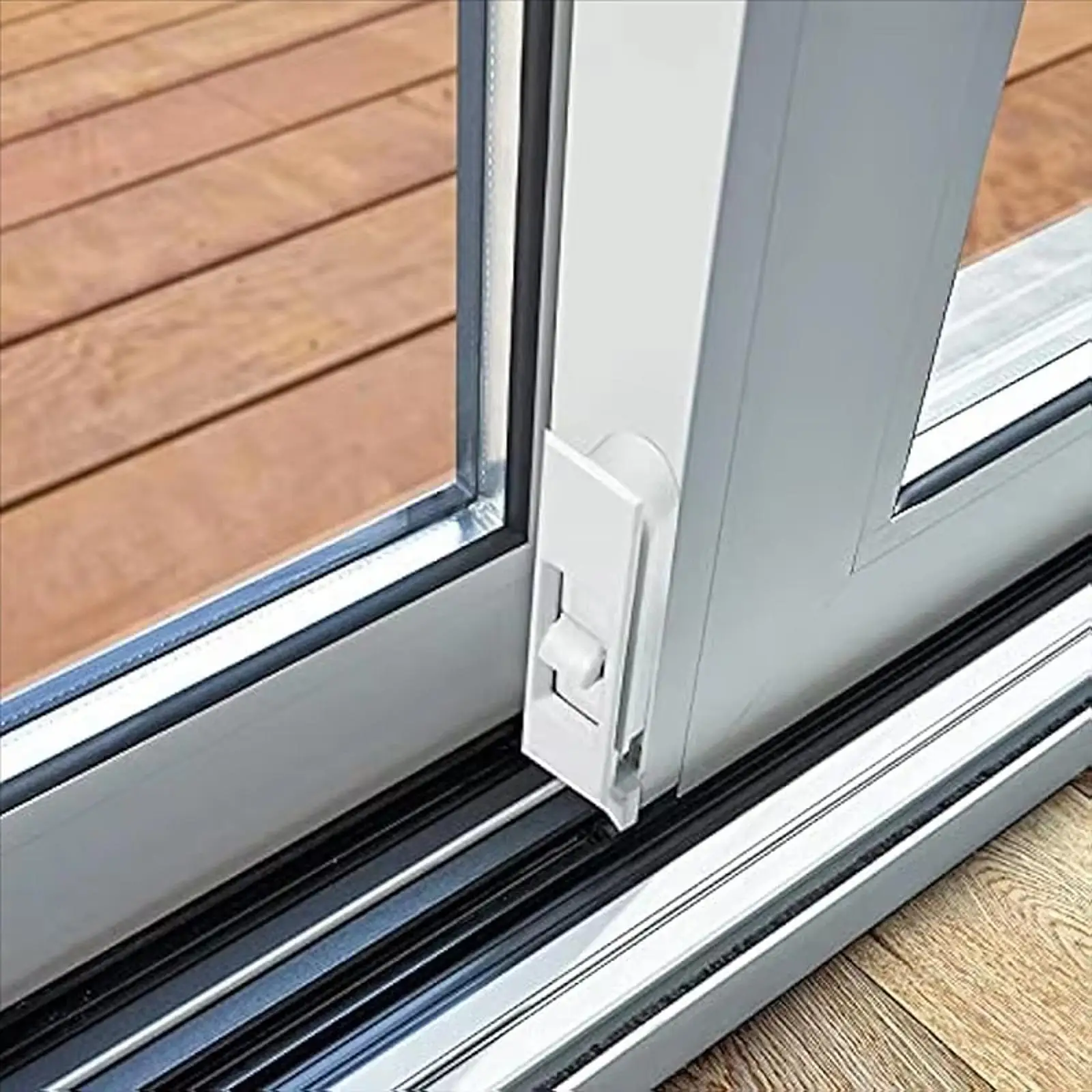 4 Pieces Snap in Tilt Latch Sturdy Plastic Construction Easy to Install Hardware Window Accessories, Sliding Window Tilt Latch