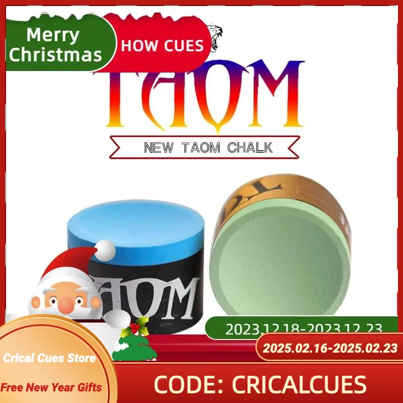 New Taom Chalk Blue Green Colors Billiard Snooker Pool Cue Round Chalk Cost-effective Professional Durable Billiard Accessories