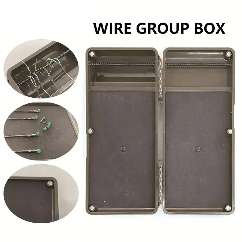 

Carp Fishing Tackle Box for Swivels Hooks Carp Rig Hair Ronnie Organizer Box Swivel Line Fished Gear Accessories Storage Case