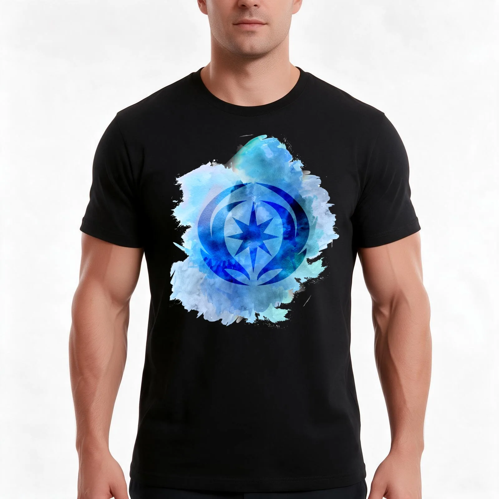 Vallite Royal Crest Watercolor Men T Shirt t shirt man casual
