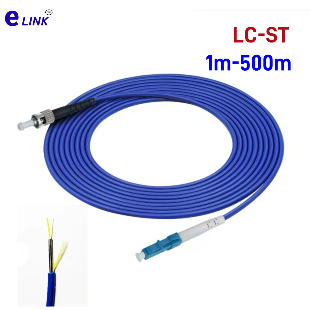 fiber optic jumper 1-500M LC-ST 1C 100m 120m 200m 50m 20m30m ratproof waterproof  LC-ST  UPC SM single core blue indoor outdoor