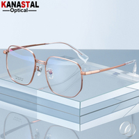 Women Pure Titanium Optical Reading Glasses Prescription Lenses Myopia Eyewear Men Blue Light Blocking Business Eyeglasses Frame