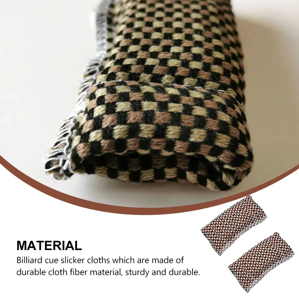 

2 pcs Billiard Cue Cleaning Cloth Durable Shaft Cleaner Polish Copper Snooker Burnisher Tool Pool Entertainment