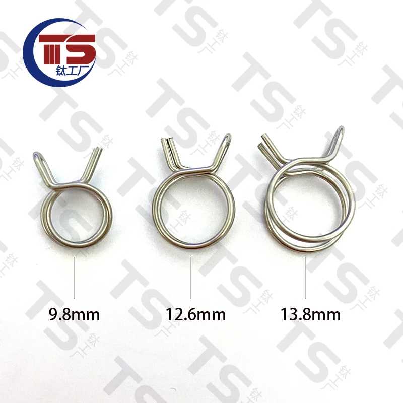 TS  Titanium Alloy Upper Pump Oil Pipe Clamp Brembo Car Ppower House Wind Speed With + Air Filter Waste