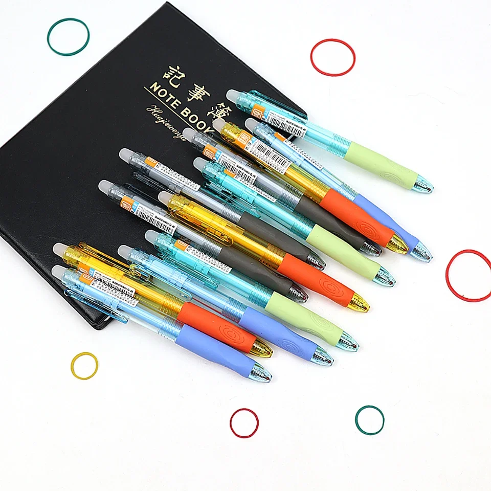 Erasable Gel Pen 0.5mm Nib Black/Blue Ink Kawaii Small Fresh Style Student School A Magical Writing Neutral Pens 4pcs/lot