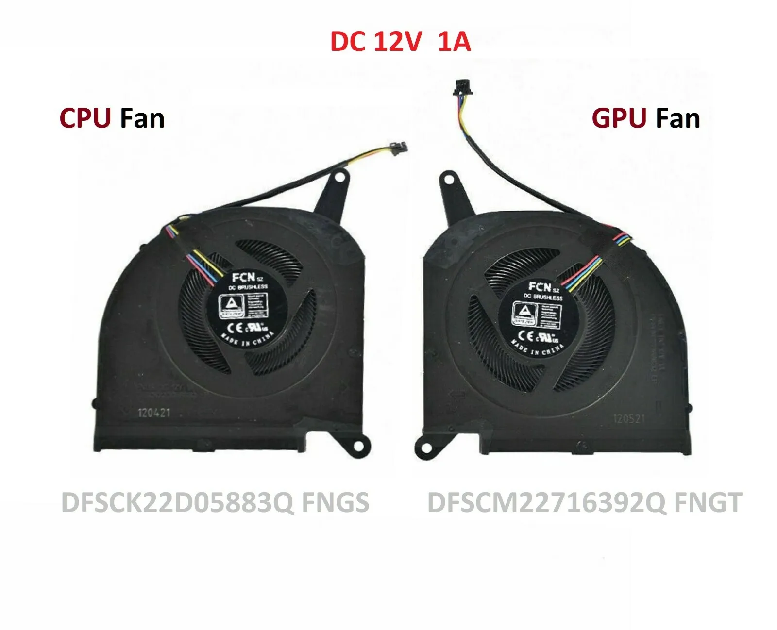 CPU / GPU FAN For Gigabyte AORUS 17 YE5 XE5 KE5 XE4 YE4 KE4 RX7P RX7PXE RTX3070