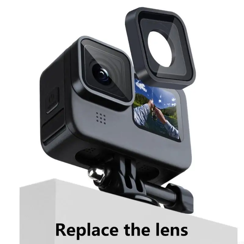 مساكن مفتوحة الجانبية لـ GoPro13 12 11 10 9 غطاء البطارية المعدنية ، حالة تركيب الإطار