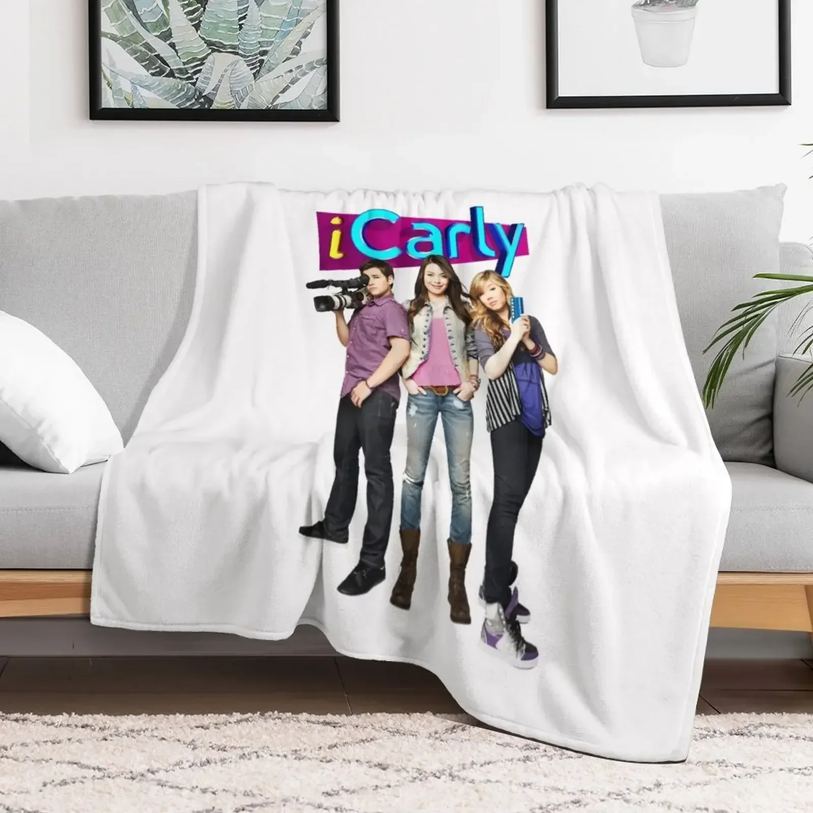 iCarly Throw Blanket Flannels funny gift Shaggy Luxury Brand Blankets