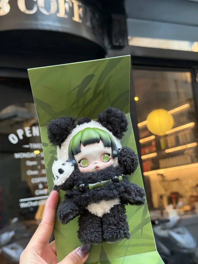 Genuine Pop Mart Skullpanda Black Maid Butterfly Miss Blind Box Wednesday Cute Figure Doll Valentine/Birthday Gifts