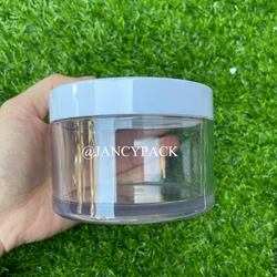 Portable Round Bottle Cream Jar Mask Cream black white thick bottle Refillable Empty Cosmetic Makeup Container Storage Box