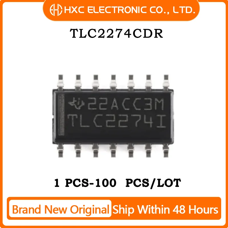 5PCS/10PCS/50PCS/100PCS 100% New TLC2274CDR TLC2274 TLC2274C SOP14 IC Chip