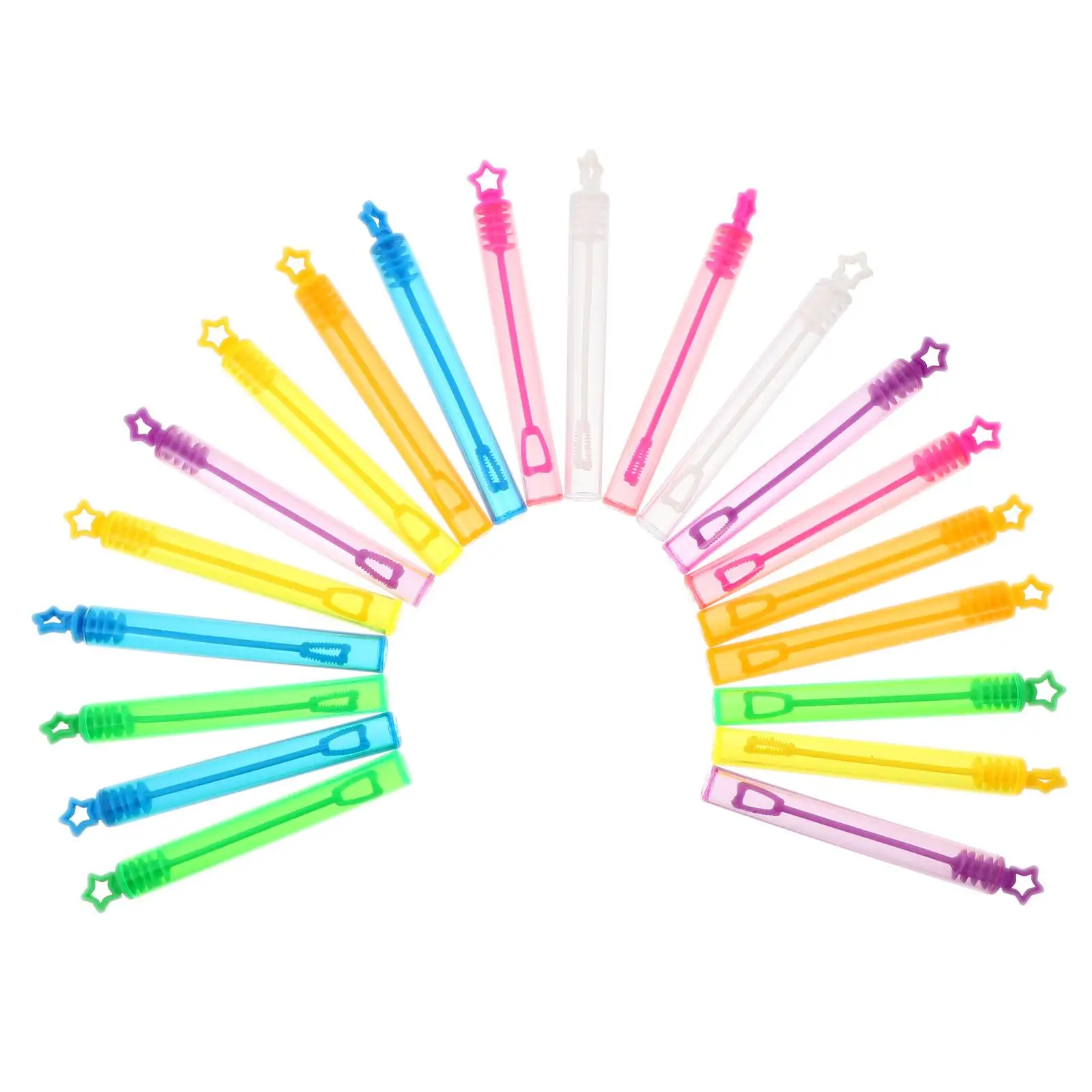 

20 Pcs Bubble Wand Set Empty Bottles Toys Mini Tubes Blower Kit Child Giant Bubbles Outdoor Activities Safe Materials