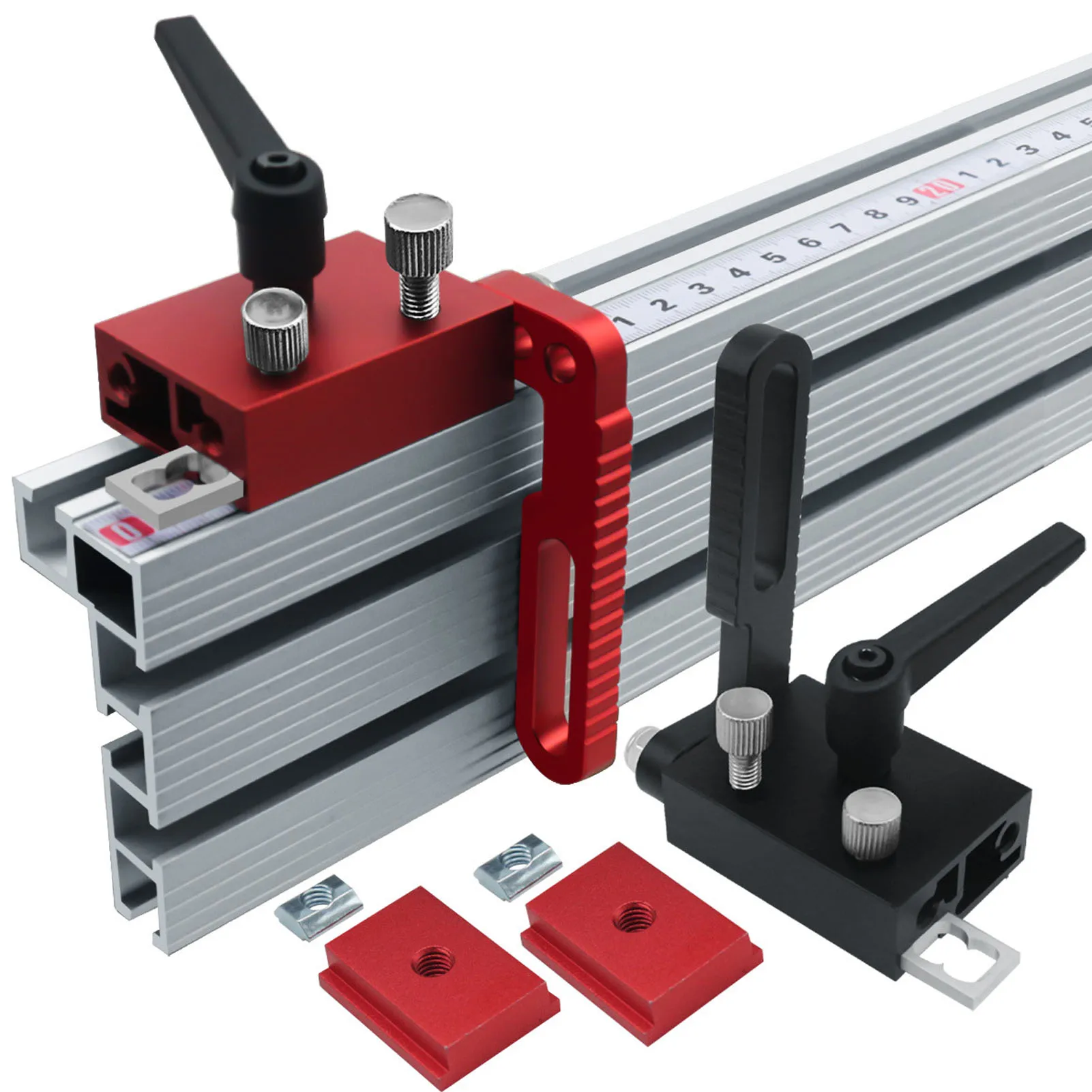 Fence  Limit  Stop Woodworking Stop Fence  Stop Aluminum Alloy T Track Limit Stop Type 75 Accessory for Woodworking