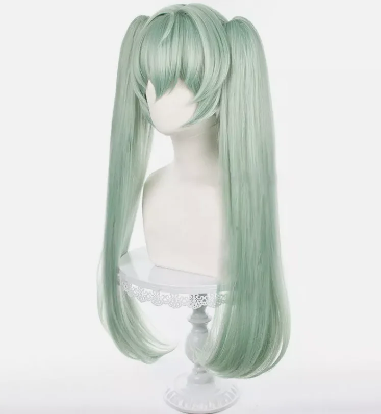 Zenless Zone Zero Corin Wickes Green Cosplay Wigs 75cm Long Green Ponytail Hair