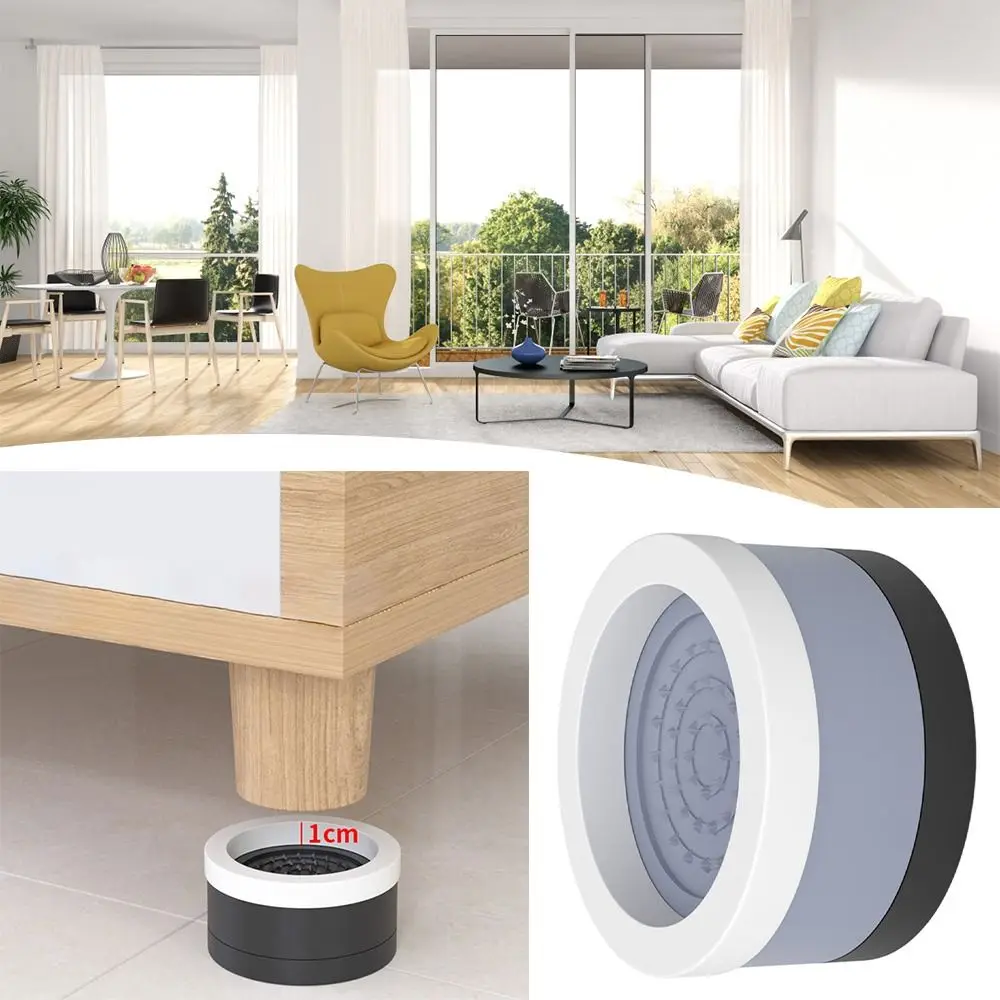 Heavy Duty Bed Chair Risers Feet Leg Lift Furniture Extra Raisers Non-slip Pads For Table Couch Chair Cabinet Washing Machine image 2