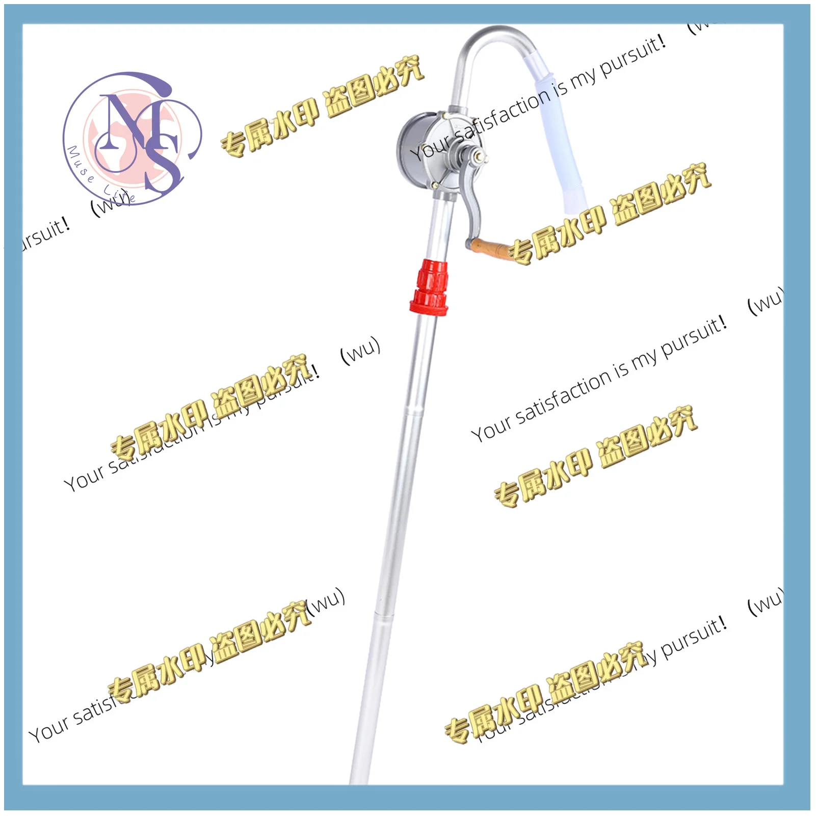 Aluminum alloy rotary hand oil drum pump