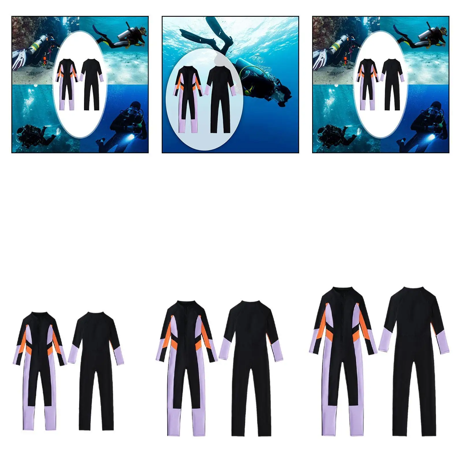 Women Wetsuit Lightweight Diving Suit for Paddling Boating Swimming Water Sports