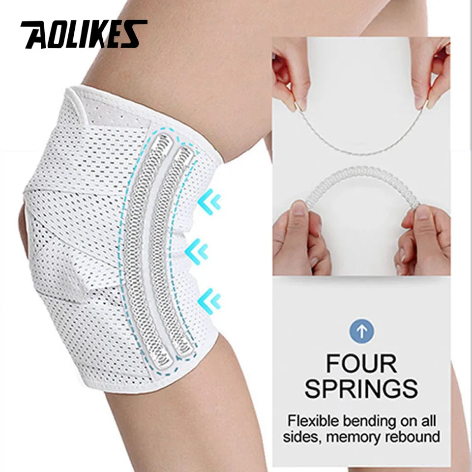 AOLIKES Knee Pads Support with Side Stabilizers for Men and Women Meniscal Tear Knee Pain ACL MCL Arthritis Injuries Recovery