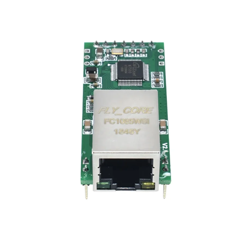 FS100P USR-TCP232-T2 Tiny Serial Ethernet Converter Module Serial UART TTL to Ethernet TCPIP Module Support DHCP and DNS