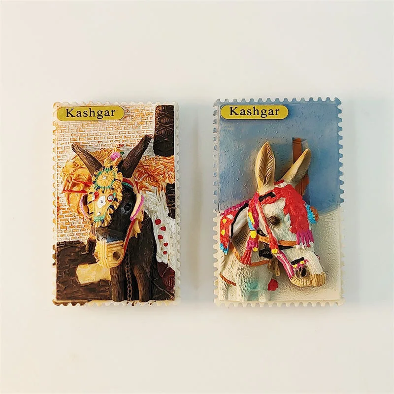 

‌3D Resin Fridge Magnet - Kashgar Donkey Statue - Cultural Heritage & Handicrafts from Xinjiang, China