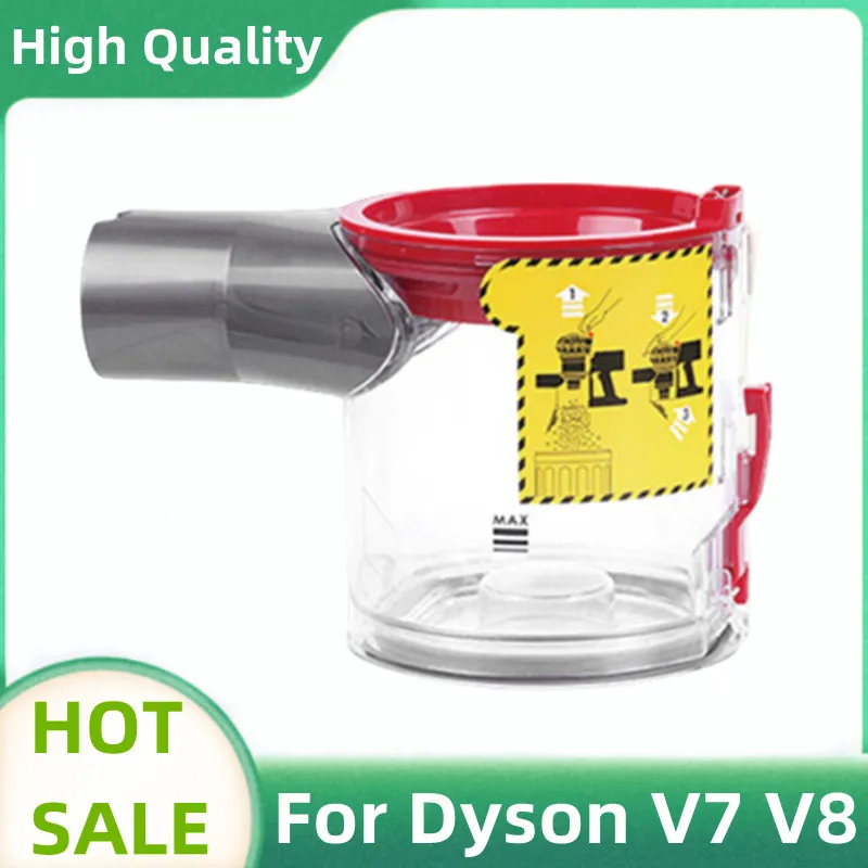 Dust Bin Container For Dyson V7 V8 Cordless Sweeping Vacuum Cleaner Dust Bin Canister Replacement Dust Bucket Parts 967699-01