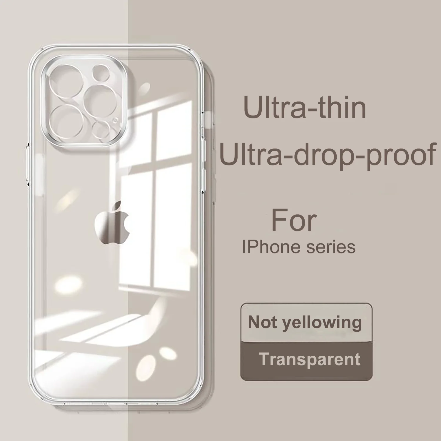 Funda de silicona transparente para iPhone, carcasa protectora suave, ultrafina, compatible con modelos 14, 12, 13, 15, 11 Pro, X, XS Max, 8, 7 plus