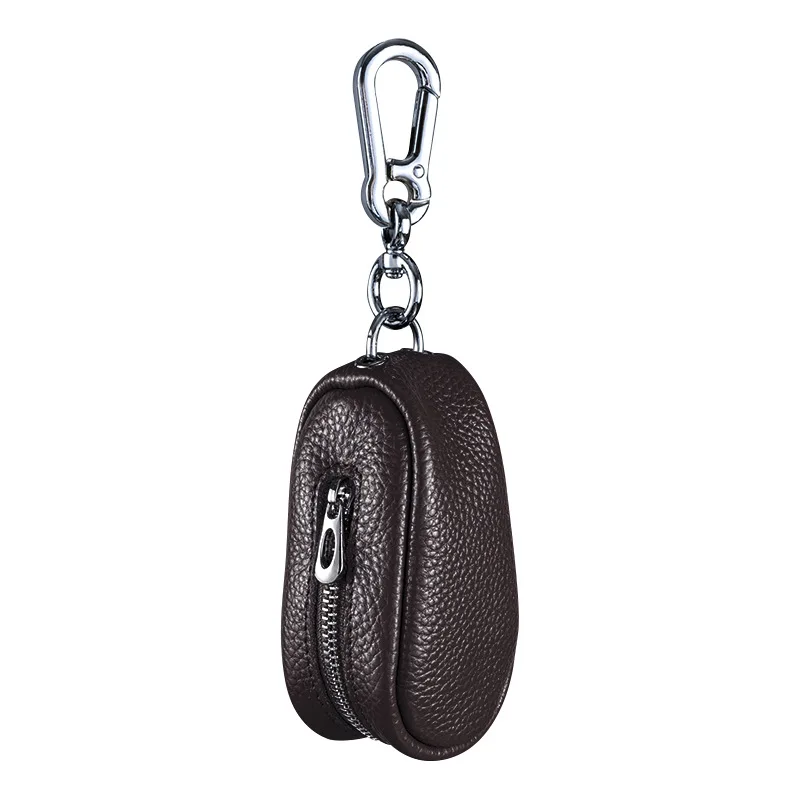 Zipper Coin Purse Solid Color Key Wallet Key Pack Portable Keyring Bag For Everyday Carry Men And Women Storage Solution