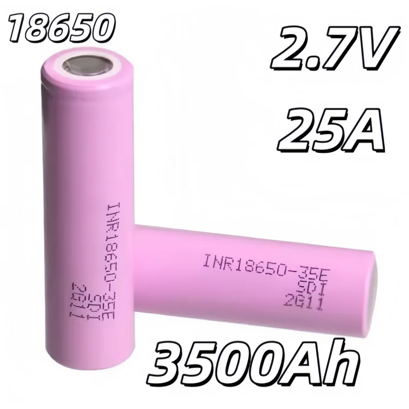 

3.7V 18650 Rechargeable Battery, 3500mAh High Capacity, 25A Strong Discharge, Built-in Safety Protection, Flat Top Li-ion Cell