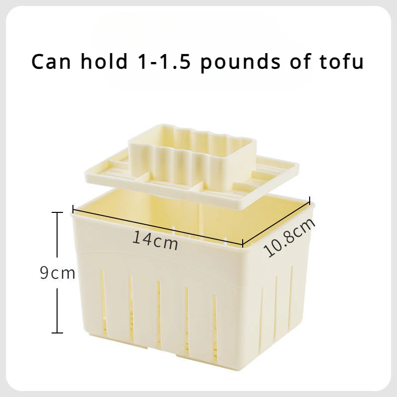 DIY Forma do tofu Zestaw narzędzi kuchennych Gadżety kuchenne Domowa plastikowa forma do wyciskania tofu Twaróg sojowy Forma do robienia tofu