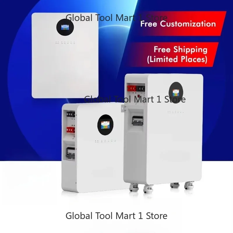

16kWh LiFePO4 Wall Battery for Home – Sleek Solar Storage with S-art BMS & Safety Protection