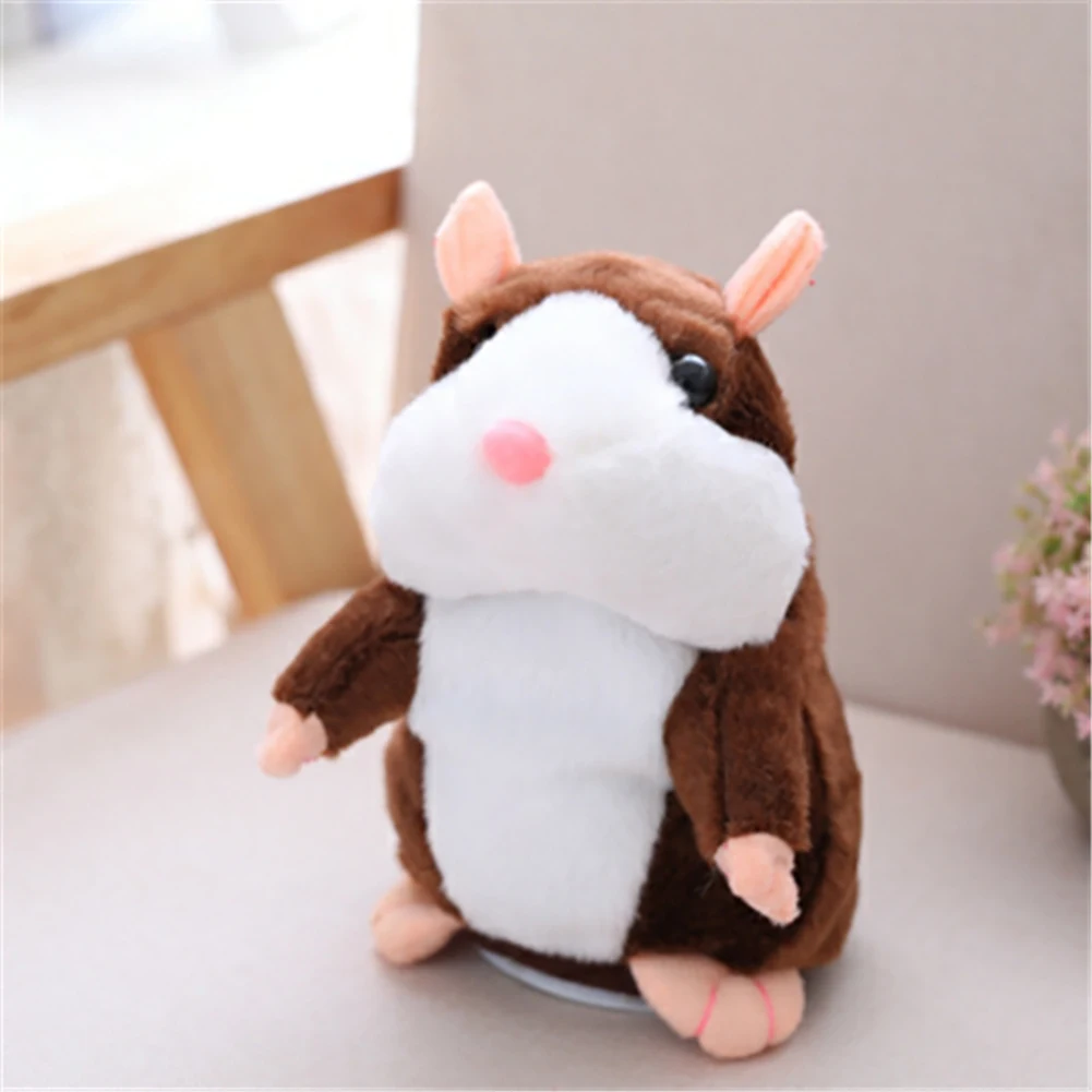 Cute Talking Hamster Talking Nod Hamster Mouse Record Chat Pet Plush Toy Electric Speak Talk Sound Record Repeat Stuffed Hamster