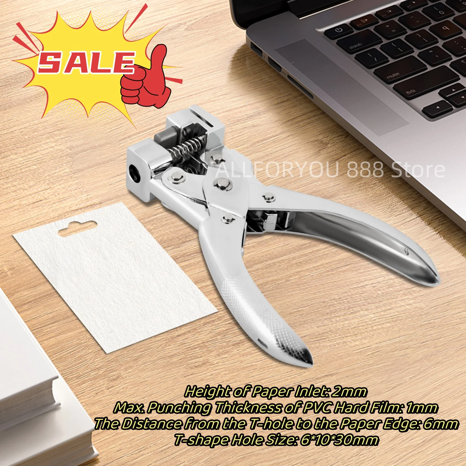 Handheld T-shaped Hook Punching Pliers Steel Hanger Airplane Hole Punch With Non-slip Handle