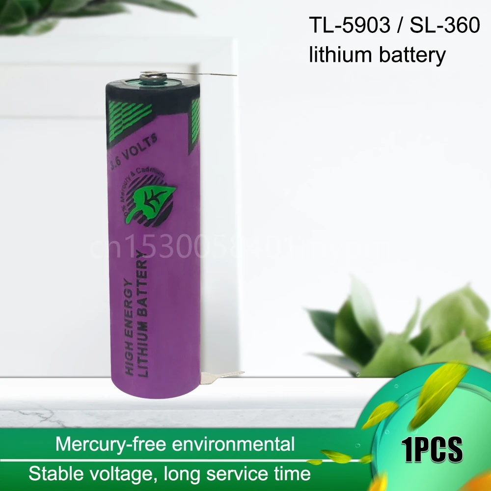 1PCS Original New SL-360 6ES7971-0BA00 TL-5903 TL5903 3.6V 2400mAh ER14500 PLC Lithium Battery S7-400 with Welding