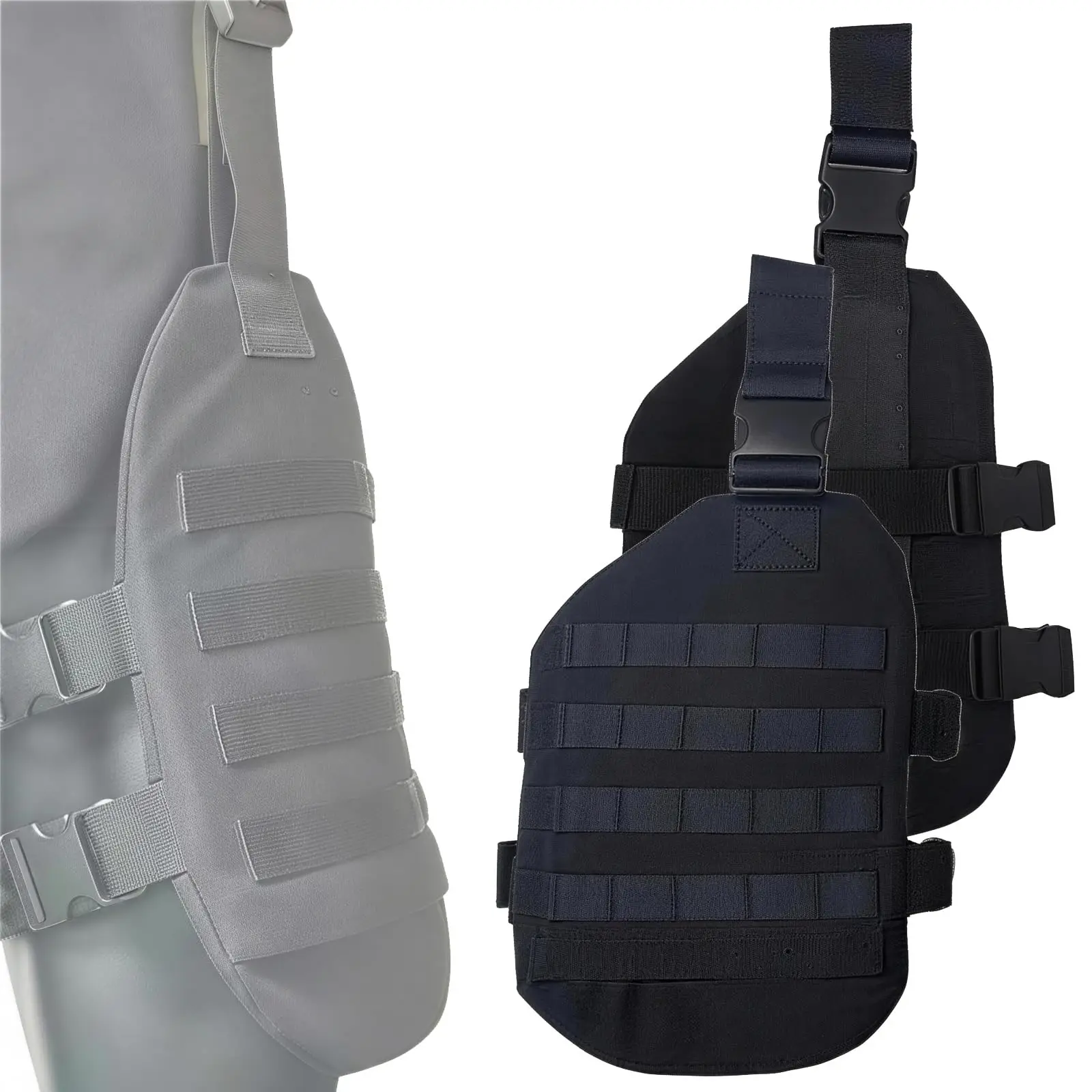 

Universal MOLLE Drop Leg Panel Non-Slip Thigh Rig with Quick Release Buckle Tactical Leg Platform for MilSim Paintball Combat