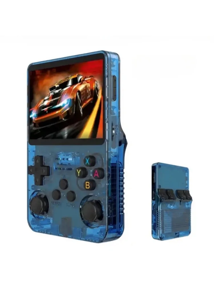 Retro Handheld-Videospielkonsole 3,5 Zoll IPS-Bildschirm Tragbarer Taschenplayer für Kinder mit Original LINUX Arkos System