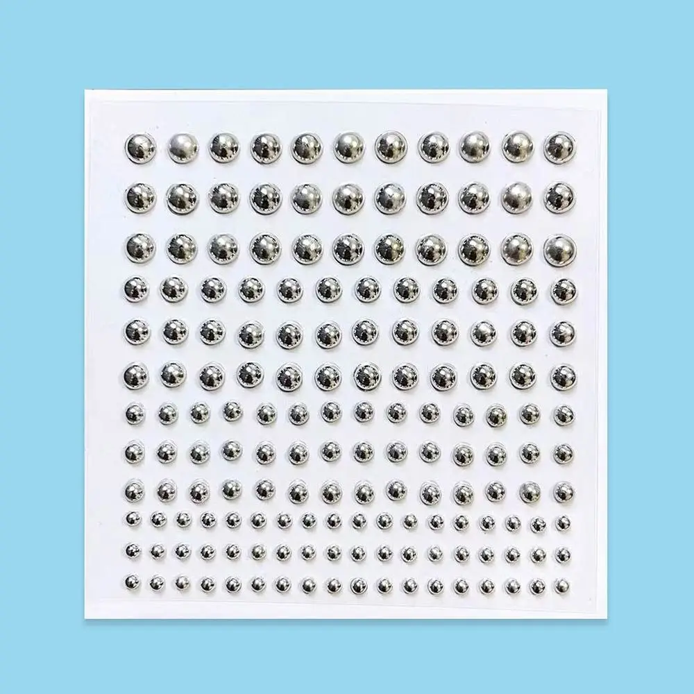 Pegatina reutilizable sin perforación para uñas, diamantes de imitación 5D, anillo de labio falso colorido, diamante acrílico, pegatina facial 3D, maquillaje de fiesta