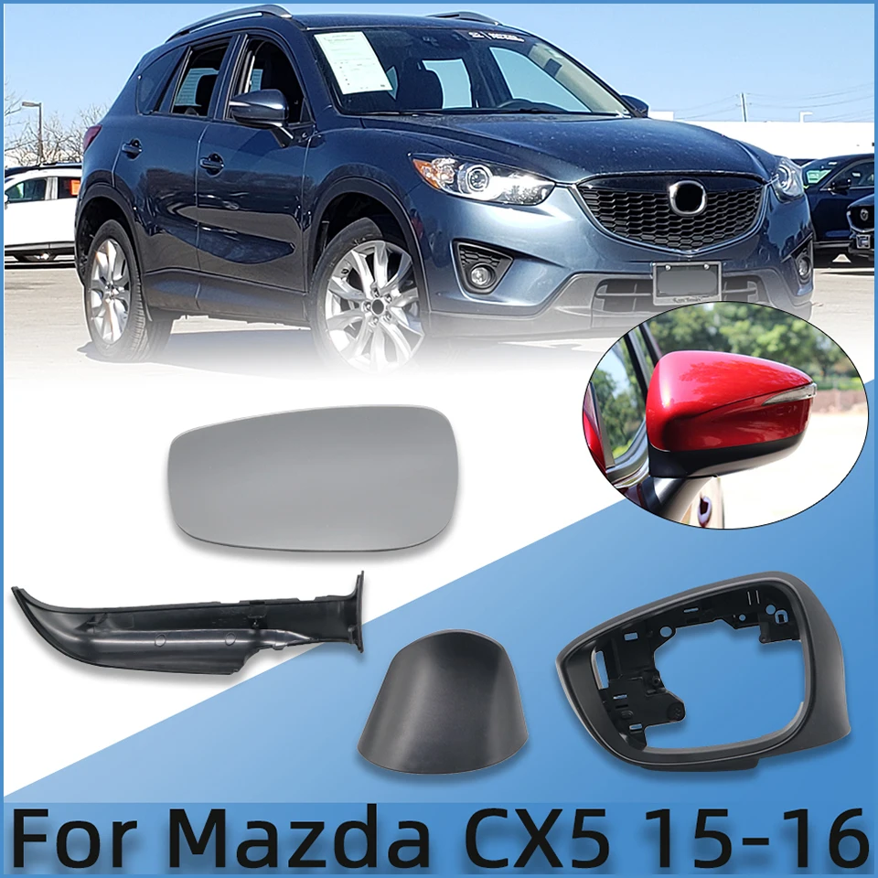 

For Mazda CX5 CX-5 2015 2016 Car Rearview Mirro lens Mirror Lower Cover Cap Shell Housing High Quality automotive parts