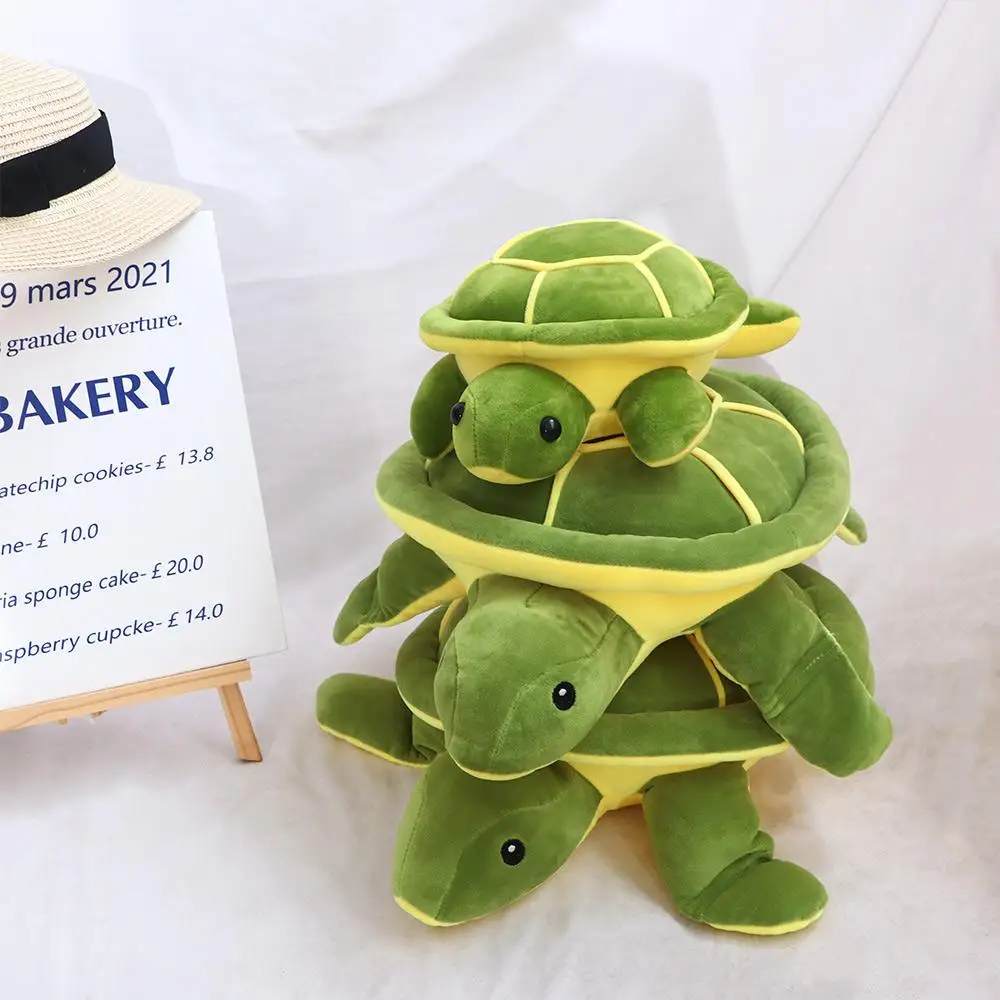 Tortue de mer en peluche douce pour la décoration intérieure, oreiller, jouet, beurre, animal, parent-enfant, tortue, animaux