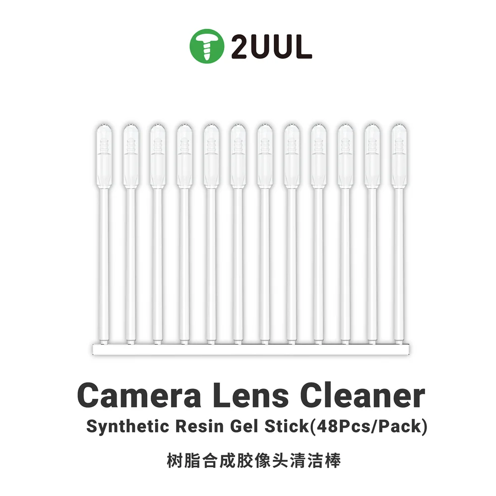 2UUL Camera Lens Cleaner 48pcs/pack Synthetic Resin Gel Stick for iPhone Android Camera Lens Dust Fast Clean