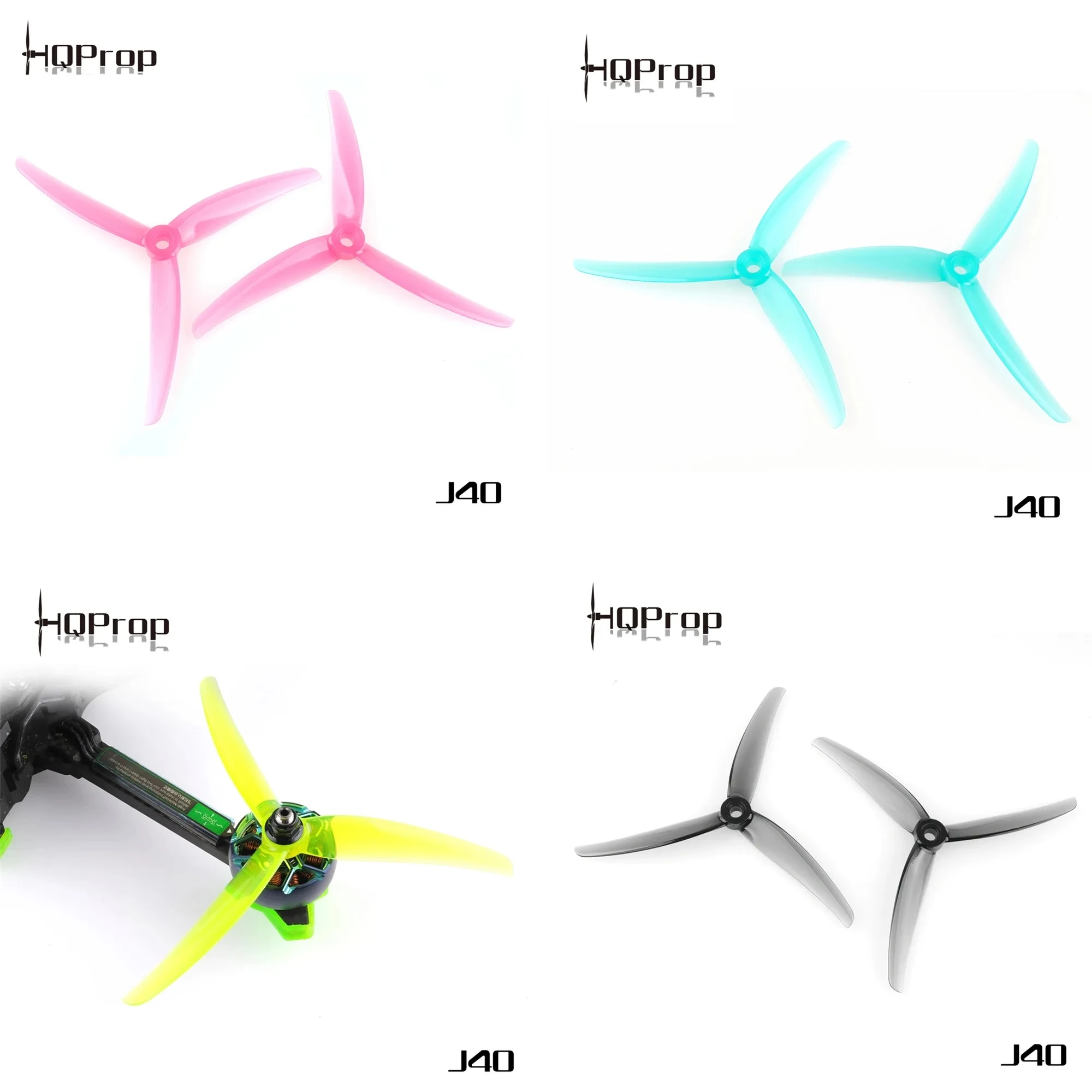 8pcs 4paris HQPROP Juicy Prop J40 5.1X4X3 5143 3-Blade PC Propeller for FPV Freestyle Juicy Sbang 5inch Drones DIY Parts