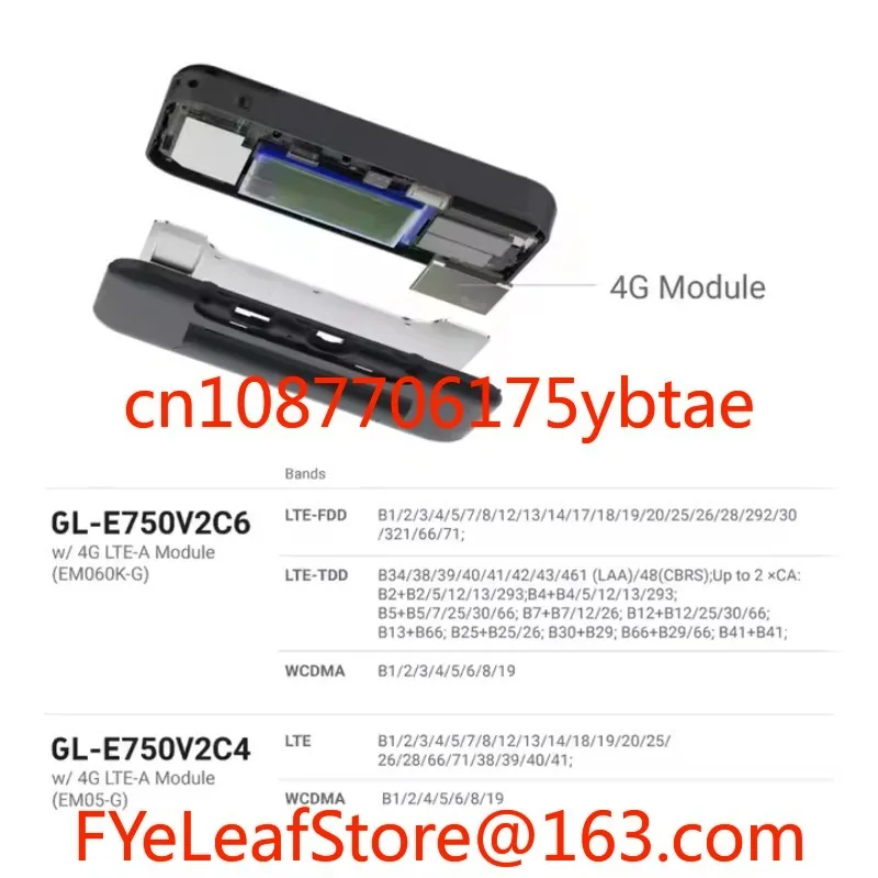 OpenWrt تشفير DNS المثبت مسبقًا ثنائي النطاق WiFi VPN Client 4G LTE Module جهاز توجيه ذكي محمول